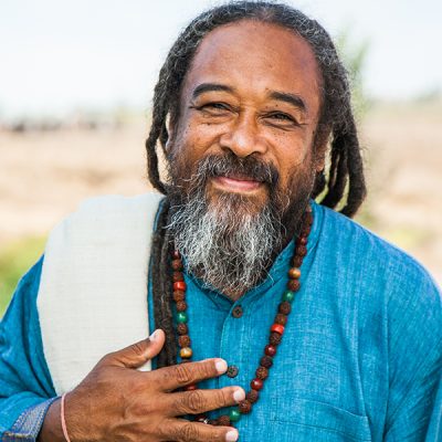Mooji in blue