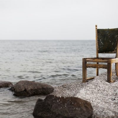chair at seaside