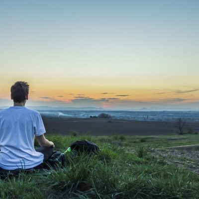 meditation-man looking out into nature